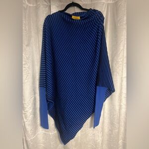 St John ribbed blue/black sweater